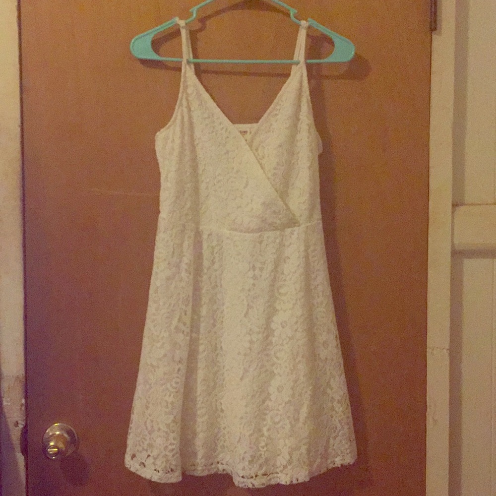 Lace spaghetti strap dress